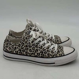 Converse All Star Leopardenmuster niedrige Turnschuhe Damen 7,5 Herren 5,5 - Bild 1 von 8