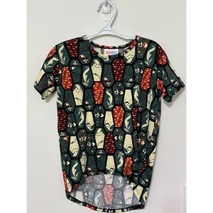 LuLaRoe Disney Nightmare Before Christmas Halloween Top Kids Size 4 - Picture 1 of 4