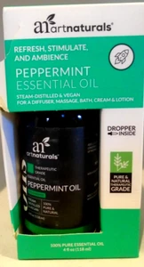 ArtNaturals 100% Pure Peppermint Essential Oil (4.0 Fl Oz / 118ml) W/Dropper - Picture 1 of 2