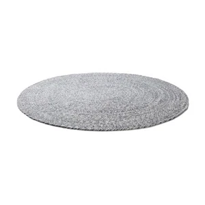 120cm Designer Braided Decor Durable Woven Circle Round Floor Rug Mat - Blue - Picture 1 of 1