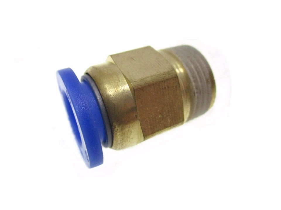 Nylon Pneumatic MALE STUD FITTING push-fit hose inline airline connector BSP+mm