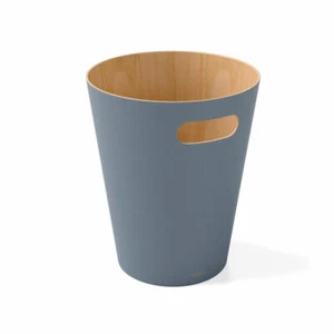 Umbra waste garbage can Woodrow, waste bin, wood, slate blue, 7.5 L, 082780-1050 - Picture 1 of 9