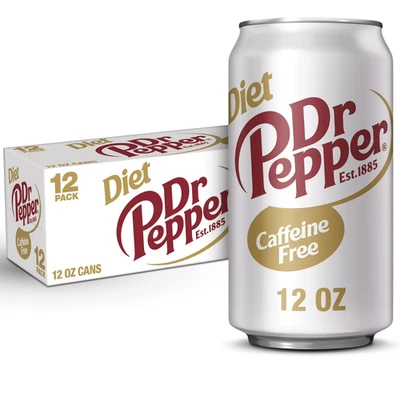 Diet Dr Pepper Caffeine Free, 12 Fl oz (pack of 12)