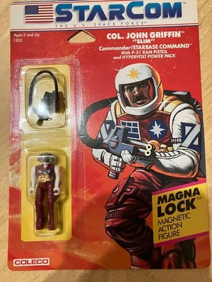 STARCOM COL. JOHN GRIFFIN (SLIM) ACTION FIGURE BRAND NEW MINT ON EXCELLENT CARD! - Image 1 of 3