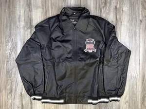 Avirex Icon Jacket Real Leather Jet Black Men’s Size 4XL - Brand New - Picture 1 of 15