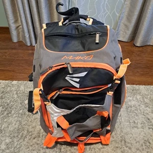 Easton Mako Baseball Softball Zaino Mazza e Borsa Attrezzatura Arancione Espandibile - Foto 1 di 13