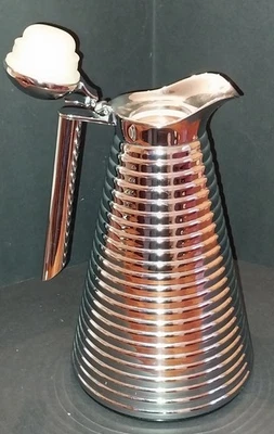 Jarra térmica de cobre cromada Alfi Mid-Century hecha en Alemania Foto 1 de 4