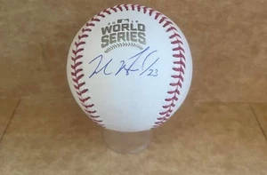 MICHAEL BRANTLEY ASTROS SIGNED 2016 W.S. BASEBALL WRONG YEAR JSA STICKER AUTH - Picture 1 of 2