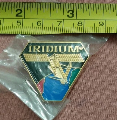 NASA Iridium Satellite Communications Launch Advertising Lapel Pin - Image 1 of 3