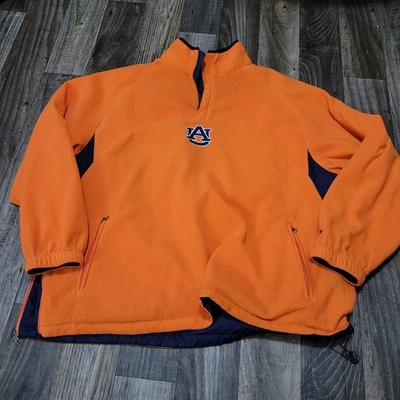 Chaqueta Auburn Tigers Para Hombres 2XL Reversible‎ Pullover de Nylon Polar Jugador Profesional Y2K Foto 1 de 4