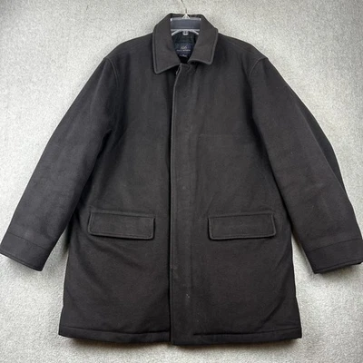Brooks Brothers 346 Coat Mens Medium Wool Cashmere Zip Button Quilted Lined - Image 1 of 4