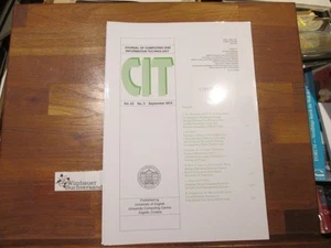 CIT journal of computing and Information technology, September 2015, Volume 23,  - Picture 1 of 1