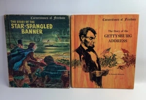Cornerstone Of Freedom Books Story Of Gettysburg Address & Star Spangled Banner - Picture 1 of 11