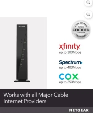 NETGEAR AC1750 wifi cable modem router c6300 - Image 1 of 2