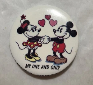 Spilla Disney Topolino e Minnie 1987 Il mio unico e solo pulsante (B) - Foto 1 di 3