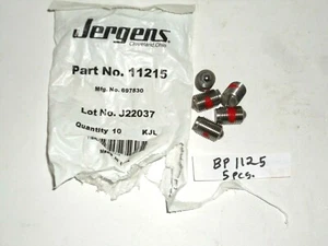 BP11215) 5pcs. Jergens, S.S., Spring Ball Plunger, 1/2"-20x 3/4" Med.,Slot Drive - Bild 1 von 2