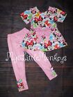 NEW Minnie Mouse Tunic Dress Leggings Girls Boutique Outfit Set