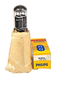 6AS7G/6080/ECC230 PHILIPS DE MULARD PROBADO CON PLACAS NEGRAS ROETEST V10 QTY-1 - Imagen 1 de 8