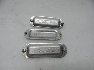 1/2" Appleton Form 85 gewölbt blank Aluminium Abdeckung 3 Stück LB Abdeckungen - Bild 1 von 2