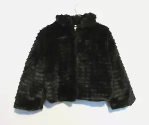 Womens Lapis Black Plush Jacket/Coat Size Medium EUC!!! - Picture 1 of 3
