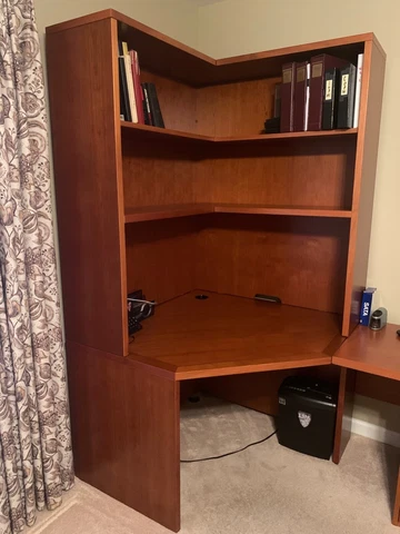 Maurice Villency Custom Corner Desk with Top Cover