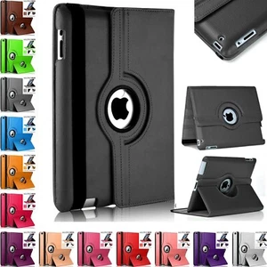 Funda protectora inteligente giratoria 360 de cuero 360 con soporte giratorio 360 para Apple iPad 9th 8th 7th Gen - Imagen 1 de 11