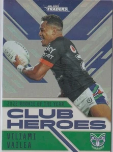 2023 NRL TRADERS CLUB HEROES SILVER Viliami Vailea New Zealand Warriors #24/75 - Picture 1 of 2