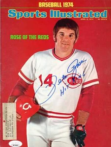 Pete Rose "4256" Autographed Sports Illustrated Magazine - April 8, 1974 (JSA) - Picture 1 of 2