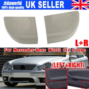 For MERCEDES C-CLASS Coupe CL203 RH + LH Door Speaker Grille Cover Trim-Grey UK - Picture 1 of 20