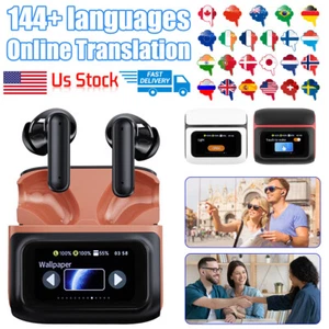 Translator Earbuds Two Way Real Time Bluetooth Online 144 Languages Translation - Picture 1 of 20