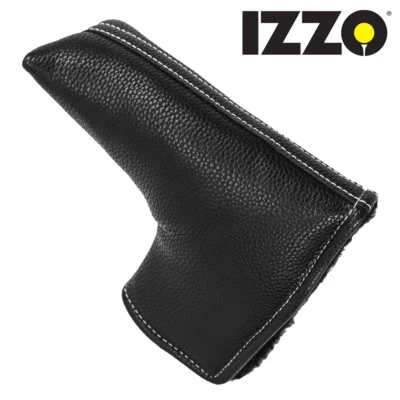IZZO PREMIUM PU LEDER GOLFKLINGE PUTTERABDECKUNG / MAGNETISCHER VERSCHLUSS PUTTERABDECKUNG