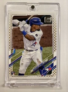Santiago Espinal /2B Gold Star Parallel '21 Topps Series 1 Blue Jays Rookie Card - Picture 1 of 8