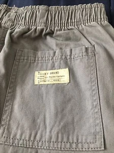Lucky Brand Short Size XL Khaki Pull-on Elastic Waist 100% Cotton 80318 Pockets - Picture 1 of 9