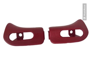 Kappe Abdeckung Sonnenblende BURGUNDY ROT links + rechts für Mercedes R129SL NEU - Picture 1 of 4