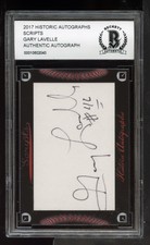 2017 Historic Autographs Scripts Auto Signed BAS Beckett (4) - Gary Lavelle