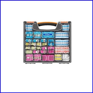 Umfassendes 1200-teiliges Crimpring Gabel Spaten Verbinder Set - zuverlässig & organisiert - Bild 1 von 10