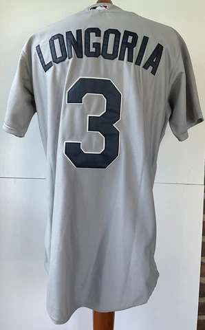 Vintage Majestic Tampa Bay Rays #3 Evan Longoria Stitched Jersey Size 48 Cover