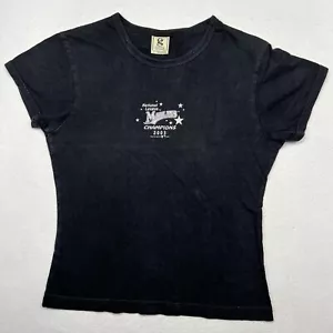 Vintage 2003 Florida Marlins Champions Womens Babydoll T-Shirt Sz L MLB Baseball - Picture 1 of 5