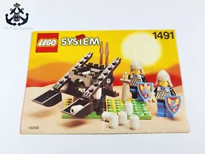 LEGO 1990s Castle Black Knights Dual Defender INSTRUCTIONS Manual For Set 1491 - Picture 1 of 2