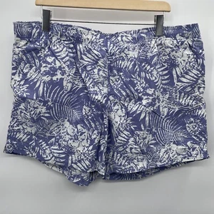 Columbia Mens PFG Floral Print 5” Shorts Unlined Zip Back Pkt Belt Loops XL-7H - Picture 1 of 5