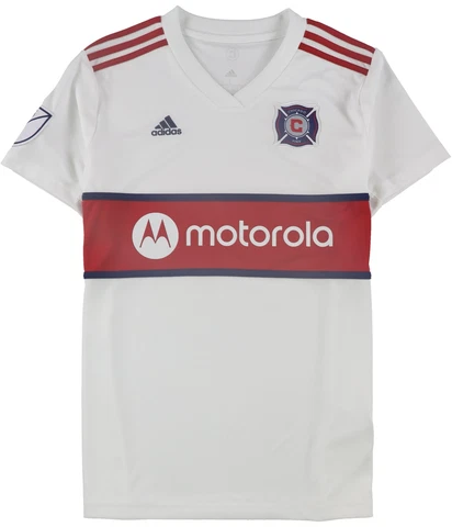 Adidas Womens Chicago Fire Jersey, White, Large Cover