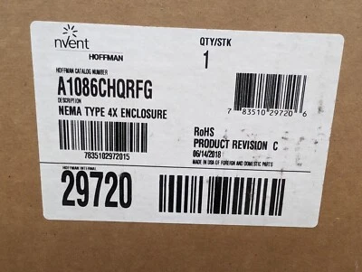 NVENT ERIFLEX New, Nvent, Eriflex, A1086CHQRFG, JUNCTION BOX, 10"L X 7.99"W
