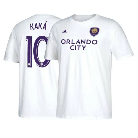 Kaká MLS Orlando City SC Adidas Men's Name & Number Jersey White T-Shirt Cover