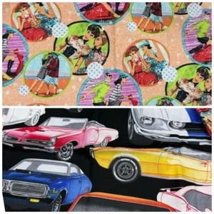 Alexander Henry & spring collection unique fabrics quilting sports cars & gossip - Picture 1 of 7