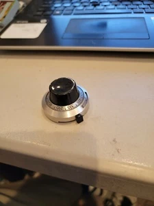 Duodial Potenziometro Quadrante 15 Giri Elipot Nero Argento Modello RB Bello Usato - Foto 1 di 3