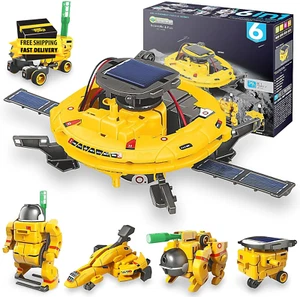 STEM Projects for Kids Ages 8-12 Solar Robot Kit 6-In-1 Space Toys for 10-Year-O - Picture 1 of 7
