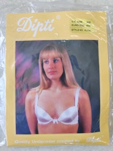 dipti Damen Satin gepolstert, Bügel BHs, RJ708 mit herausnehmbaren Pads, Farbe weiß - Bild 1 von 3