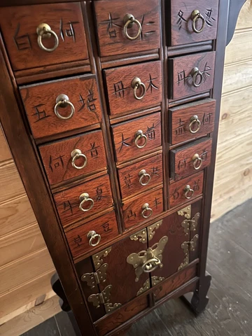 Mid-20th Century Chinese Apothecary Countertop Cabinet, Republic Period Cover