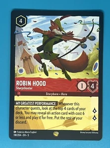 Disney Lorcana Shimmering Skies - Robin Hood - Sharpshooter 118/204 - Imagen 1 de 2
