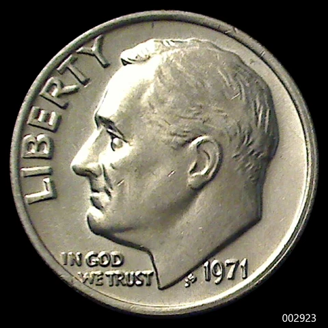 1971-P Roosevelt Dime (Brilliant & Uncirculated) Cover